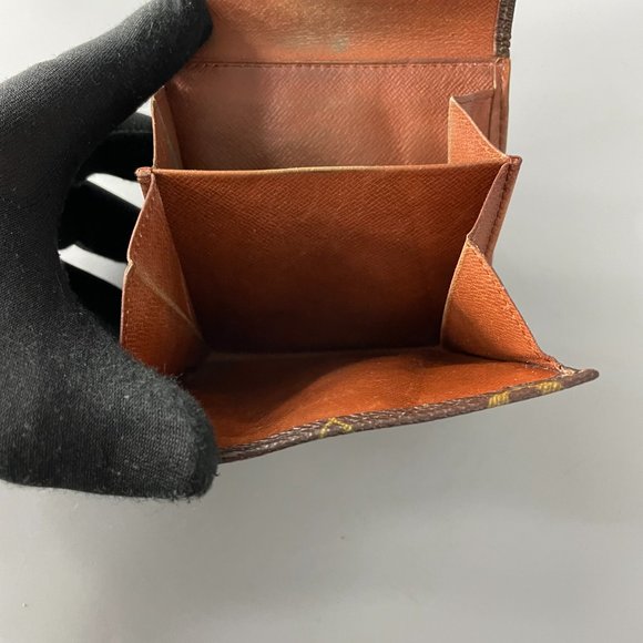 💯% Authentic Vintage Louis Vuitton Monogram Elise Trifold Canvas Leather Wallet - Picture 7 of 14